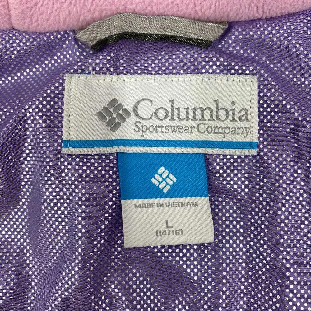 Columbia Purple Winter Coat | Kids Girls Size 14 Regular Nylon Shell